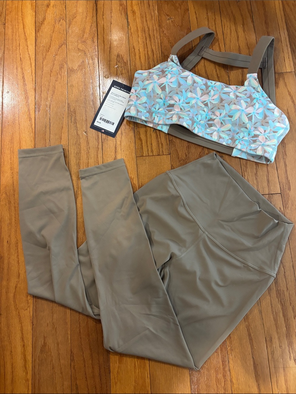Born Primitive Floral Blur sports bra and pant set